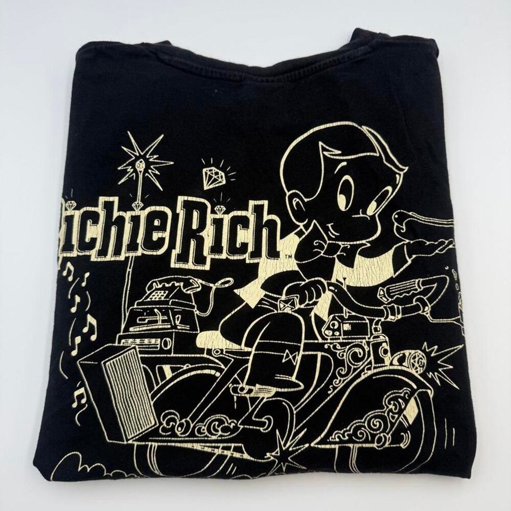 Shoe Palace x Richie Rich graphic black t-shirt, size Medium